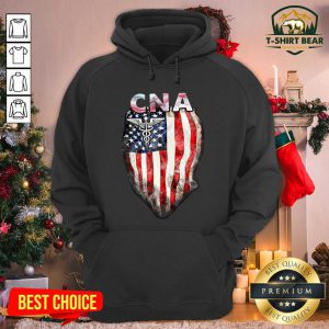 CNA Gift American Flag Hoodie - Design by T-shirtbear.com