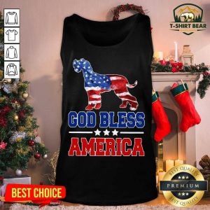 God Bless America Us Flag Tank Top - Design by T-shirtbear.com
