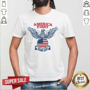 America First Tee Donald Trump 2020 Presidential Campaign Shirt - Design by T-shirtbear.com