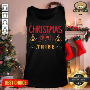 Christmas With The Tribe Tank Top - Design by T-shirtbear.com