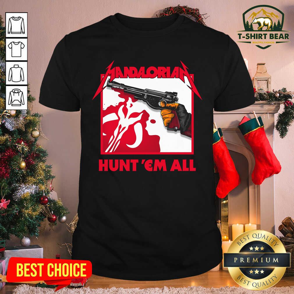 Hot Star Wars The Mandalorian Hunt Em All Shirt Star Wars The Mandalorian Hunt Em All Shirt - Design by T-shirtbear.com