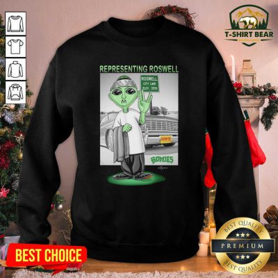 Aliens Representing Roswell Homies Sweatshirt - Design by T-shirtbear.com Aliens Representing Roswell Homies Sweatshirt - Design by T-shirtbear.com