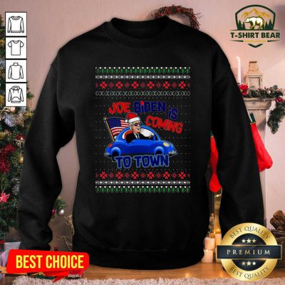 Joe Biden Is Coming To Town Ugly Christmas Sweatshirt - Design by T-shirtbear.com Joe Biden Is Coming To Town Ugly Christmas Sweatshirt - Design by T-shirtbear.com