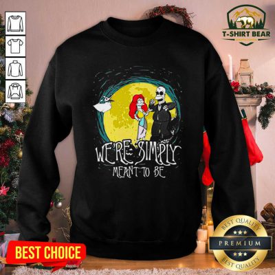 The Nightmare Before Homer Simpson And Marge Simpson We’re Simply Meant To Be Sweatshirt - Design by T-shirtbear.com