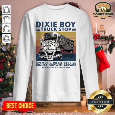 Dixie Boy Truck Stop Open 247 Diesel Service Dinner Shower Arcade Wilmington North Carolina Vintage Retro Sweatshirt - Design by T-shirtbear.com Dixie Boy Truck Stop Open 247 Diesel Service Dinner Shower Arcade Wilmington North Carolina Vintage Retro Sweatshirt - Design by T-shirtbear.com