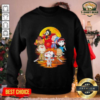 Peanuts Snoopy And Friends Horror Face On The Moon Sweatshirt - Design by T-shirtbear.com Peanuts Snoopy And Friends Horror Face On The Moon Sweatshirt - Design by T-shirtbear.com