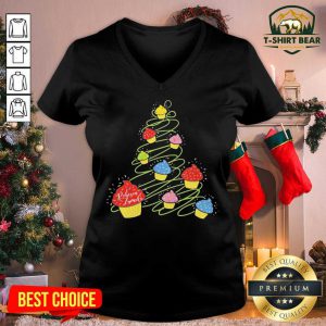 Rebecca Zamolo Merch Christmas Tree V-neck - Design by T-shirtbear.com