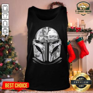 Star Wars The Mandalorian Helmet Mandalorian Tank Top - Design by T-shirtbear.com