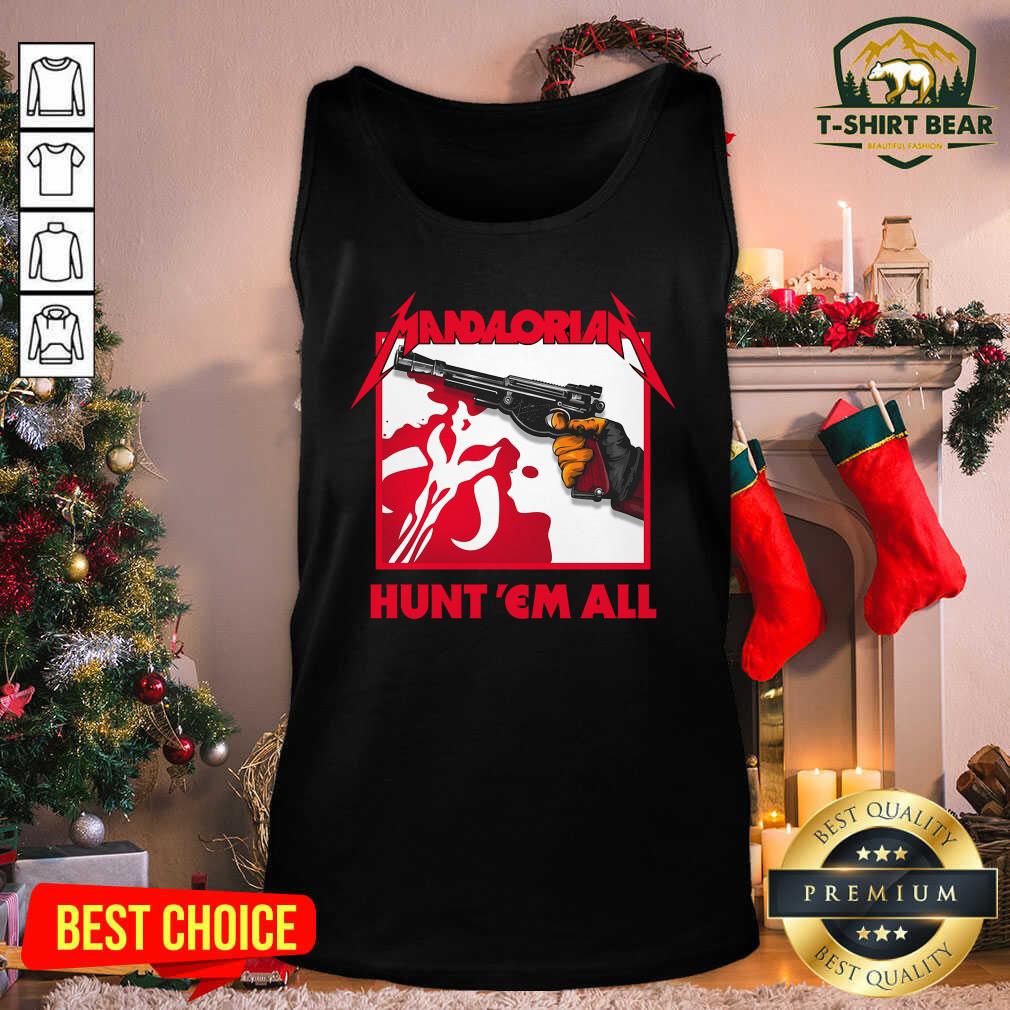 Hot Star Wars The Mandalorian Hunt Em All Shirt Star Wars The Mandalorian Hunt Em All Tank Top - Design by T-shirtbear.com