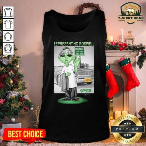 Aliens Representing Roswell Homies Tank Top - Design by T-shirtbear.com