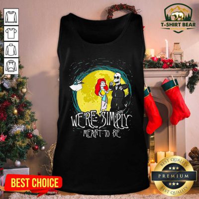 The Nightmare Before Homer Simpson And Marge Simpson We’re Simply Meant To Be Tank Top - Design by T-shirtbear.com