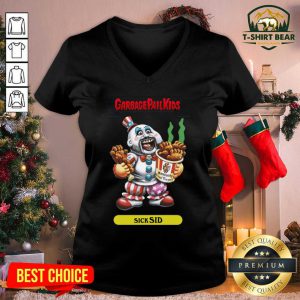 Captain Spaulding Garbage Pail Kids Sick Sid V-neck - Design by T-shirtbear.com