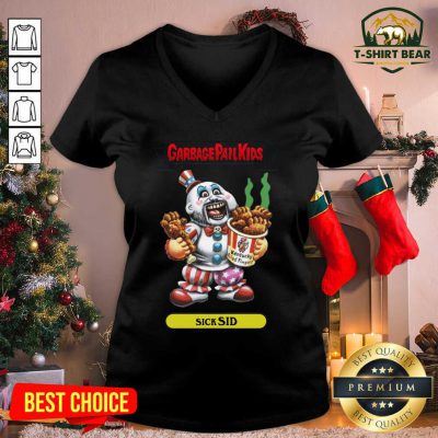 Captain Spaulding Garbage Pail Kids Sick Sid V-neck - Design by T-shirtbear.com Captain Spaulding Garbage Pail Kids Sick Sid V-neck - Design by T-shirtbear.com