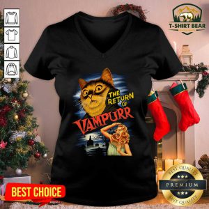 Cat The Return Of Vampurr V-neck - Design by T-shirtbear.com