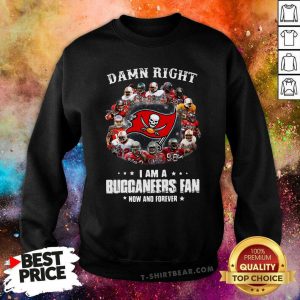 Appalled Damn Right I Am A Tampa Bay Buccaneers Fan 9 Signatures Sweatshirt - Design by T-shirtbear.com