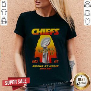 Appalled Kansas City Chiefs 2021 AFC Champions Super Bowl LV Bring It Home Again V-neck - Design by T-shirtbear.com