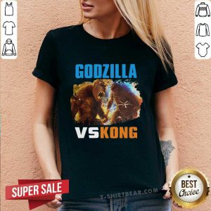 Apprehensive The Godzilla Vs Kong 7 V-neck - Design by T-shirtbear.com