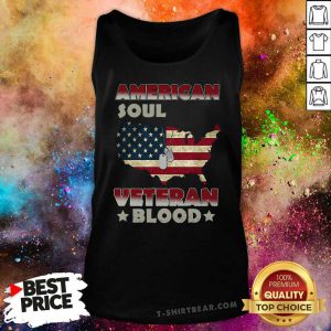 American Flag Soul Veteran Blood Tank Top