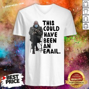 Bewildered Bernie Sanders This Could Have Been An 6 Email V-neck - Design by T-shirtbear.com