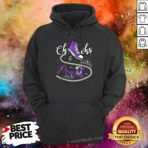 Confident Purple Chuck And Pearls Kamala Harris 2021 Hoodie - Design by T-shirtbear.com