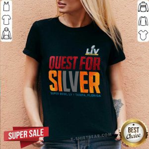 Confused Super Bowl LV 55 Nike Quest For Silver V-neck - Design by T-shirtbear.com
