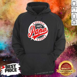 Super Papa 100 Percent Pure Stars Seal Hoodie - Design by T-shirtbear.com