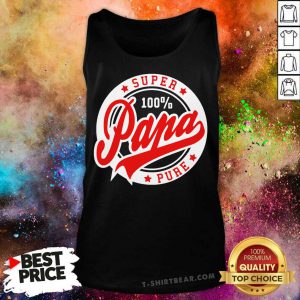 Super Papa 100 Percent Pure Stars Seal Tank Top - Design by T-shirtbear.com