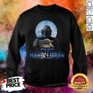 Star Wars The Mandalorian Baby Yoda Signature Sweatshirt - Design By T-shirtbear.com