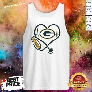Depressed Stethoscope 10 Green Bay Packers Tank Top - Design by T-shirtbear.com