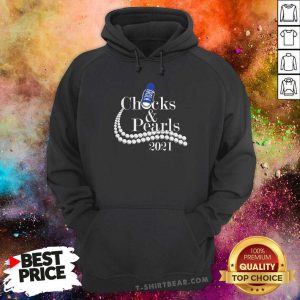 Frustrated Blue Chuck And Pearls Kamala Harris 2021 Hoodie - Design by T-shirtbear.com