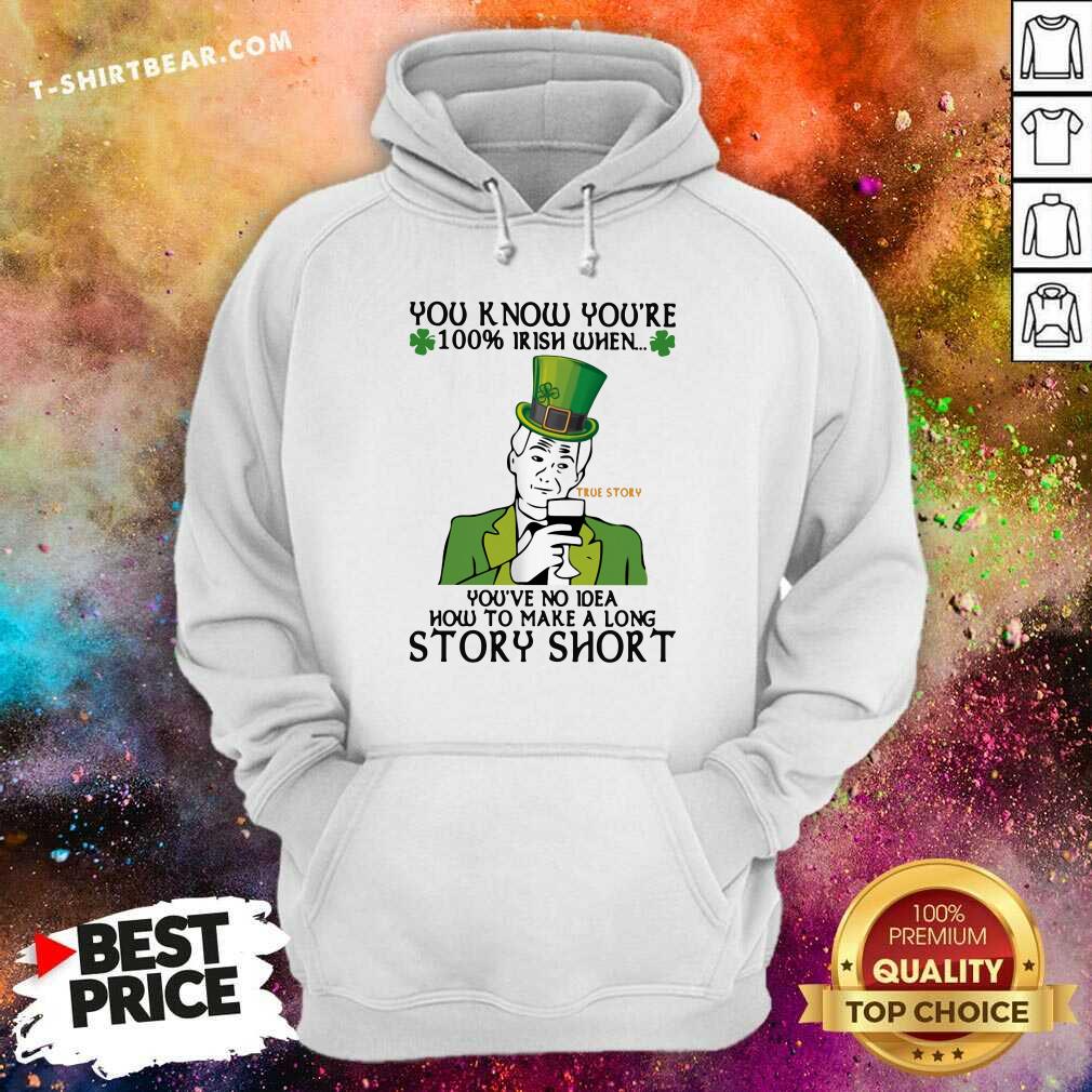 Frustrated You Know Youre 100 Irish When Youve No Idea How To Make A Long Story Hoodie Frustrated You Know Youre 100 Irish When Youve No Idea How To Make A Long Story Hoodie - Design by T-shirtbear.com