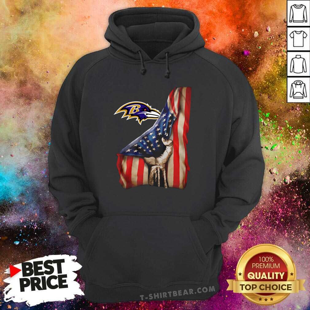 Baltimore Ravens Logo And American Flag Drop 2021 Hoodie Baltimore Ravens Logo And American Flag Drop 2021 Hoodie