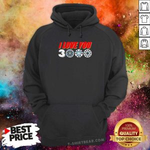 Great Tony Stark Arc Reactor I Love You 3000 Times Hoodie - Design by T-shirtbear.com