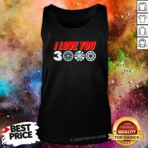 Great Tony Stark Arc Reactor I Love You 3000 Times Tank Top - Design by T-shirtbear.com