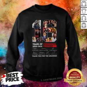 Criminal Minds 16 Years Of 2005 2021 Thank You For The Memories Signatures Sweatshirt