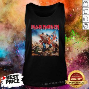 Intrigued Iron Maiden 22 English Flag Tank Top - Design by T-shirtbear.com