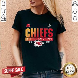 Keen LIV Super Bowl Kansas City Chiefs AFC Champions 2020 V-neck - Design by T-shirtbear.com