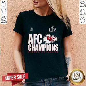Malicious NFL LIV Super Bowl AFC 9 Champions Kansas City Chiefs V-neck - Design by T-shirtbear.com
