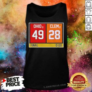 Ohio State Buckeyes vs Clemson Tigers 49 28 Final Tank Top - Design by T-shirtbear.com