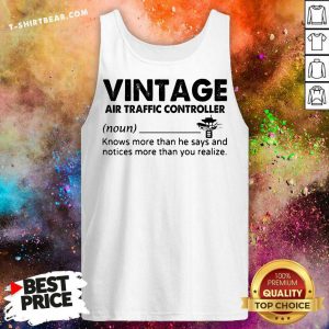Vintage Air Traffic Controller Tank Top - Design by T-shirtbear.com