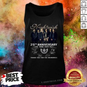 Nightwish 25th Anniversary 1996 2021 Thank You For The Memories Signature Tank Top