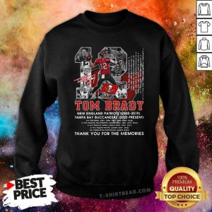 12 Tom Brady Tampa Bay Buccaneers Signature Sweatshirt - Design by T-shirtbear.com