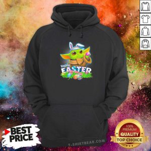Awesome Baby Yoda Bunny Hat Happy Easter Day 2021 Hoodie - Design by T-shirtbear.com