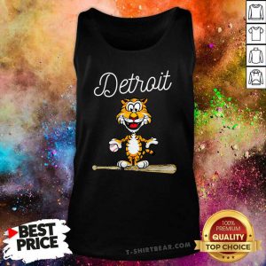 Baseball Distressed 1 Tiger Mascot Tank Top - Design by T-shirtbear.com