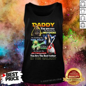 Colorful Daddy You Are As Strong As Wookiee As Daring As Han Solo As Wise As Yoda Tank Top - Design by T-shirtbear.com
