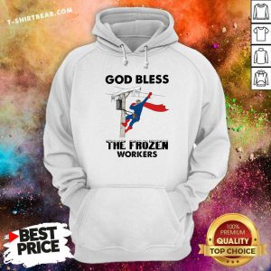 God Bless The 8 Frozen Workers Lineman Hoodie - Design by T-shirtbear.com