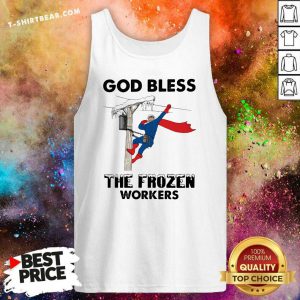 God Bless The 8 Frozen Workers Lineman Tank Top - Design by T-shirtbear.com