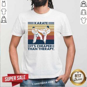 Karate It Is Cheaper Than 9 Therapy Vintage Shirt - Design by T-shirtbear.com