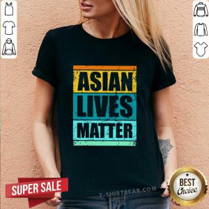Original Asian Matter Lives Racial Equality V-neck - Design by T-shirtbeear.com