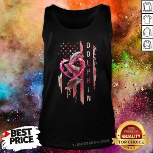 Awesome Dolphin Flag Ladies Tank Top - Design by T-shirtbear.com